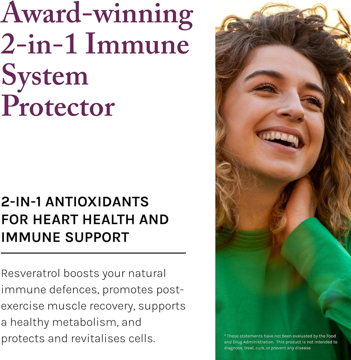 Reserveage Resveratrol 500mg with Pterostilbene | Anti-Aging Supplement