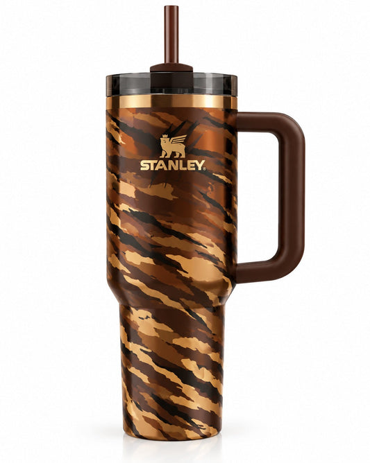 Stanley The Quencher H2.0 FlowState Tumbler - Tiger Camo Edition 40 oz