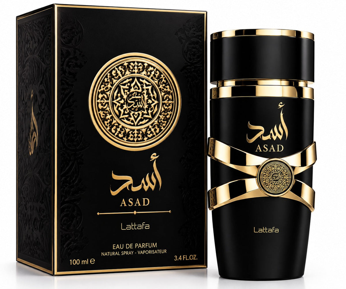 Lattafa Asad Eau De Parfum – 100ml (3.4 fl. oz.) Long-Lasting Warm Spicy & Amber Fragrance For Men